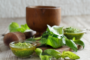 Read more about the article Keto Friendly Basil Pesto Sauce