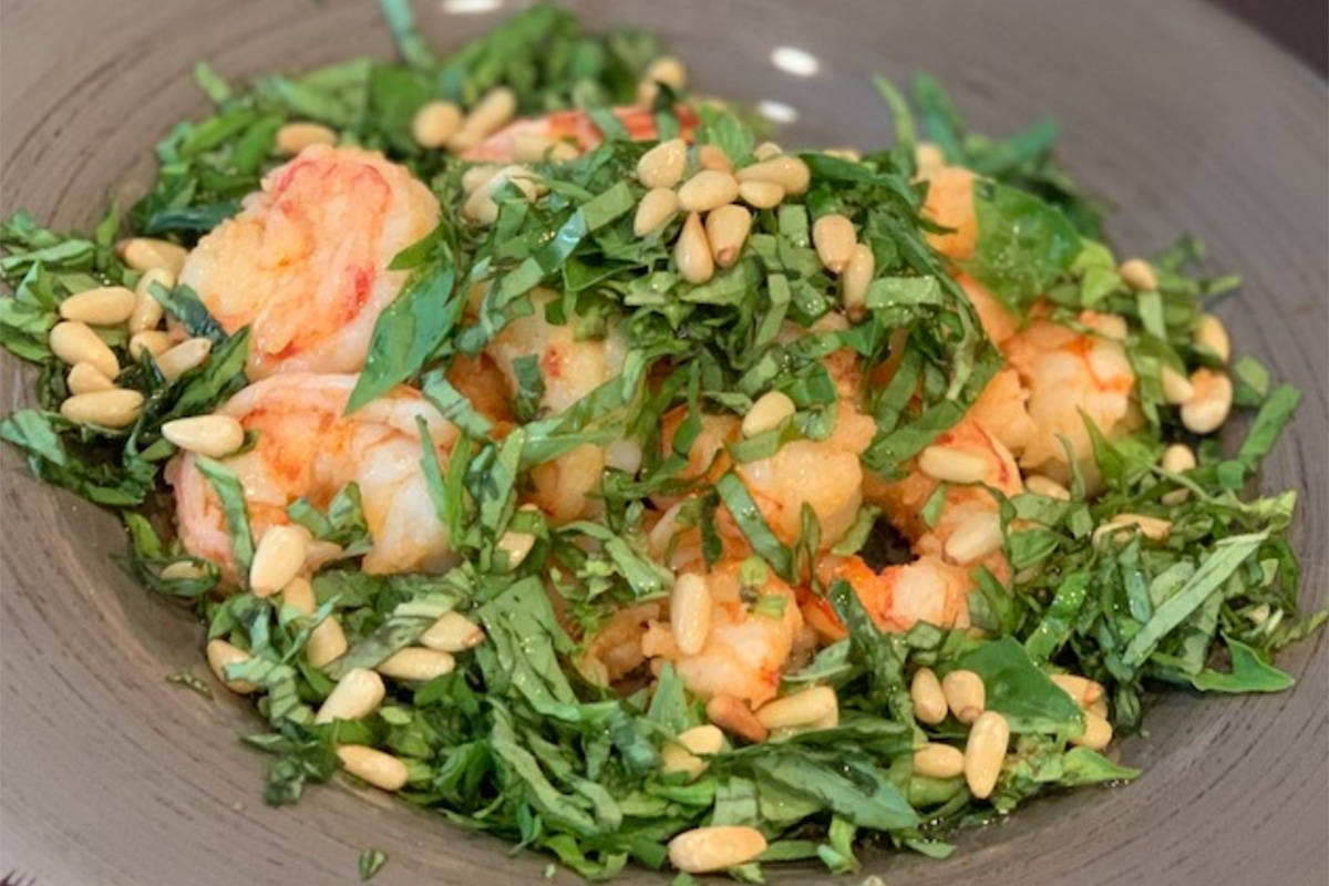You are currently viewing Keto Friendly Shrimp Pesto